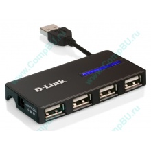 Карманный USB 2.0 концентратор D-Link DUB-104 в Балашихе, USB хаб DLink DUB104 (Балашиха)