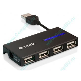 Карманный USB 2.0 концентратор D-Link DUB-104 в Балашихе, USB хаб DLink DUB104 (Балашиха)