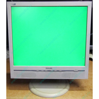 Б/У монитор 17" Philips 170B с колонками и USB-хабом в Балашихе, белый (Балашиха)