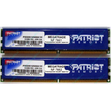 Память 1Gb (2x512Mb) DDR2 Patriot PSD251253381H pc4200 533MHz (Балашиха)